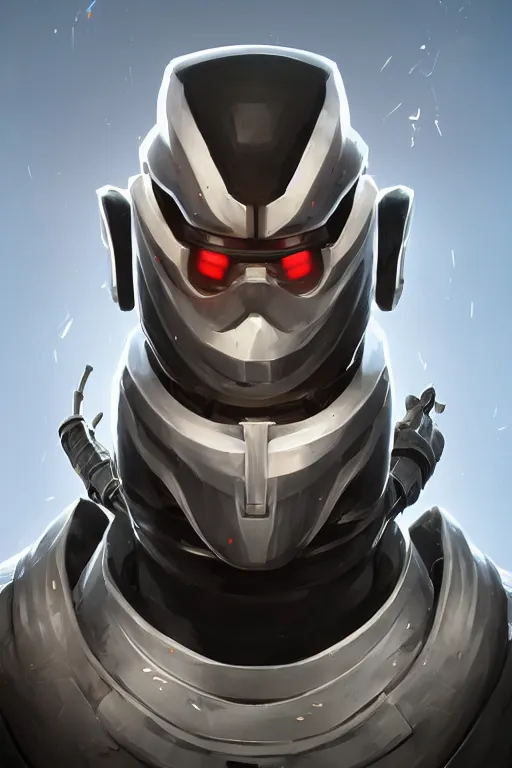 Image similar to epic mask helmet robot ninja portrait stylized as fornite style game design fanart by concept artist gervasio canda, behance hd by jesper ejsing, by rhads, makoto shinkai and lois van baarle, ilya kuvshinov, rossdraws global illumination radiating a glowing aura global illumination ray tracing hdr render in unreal engine 5