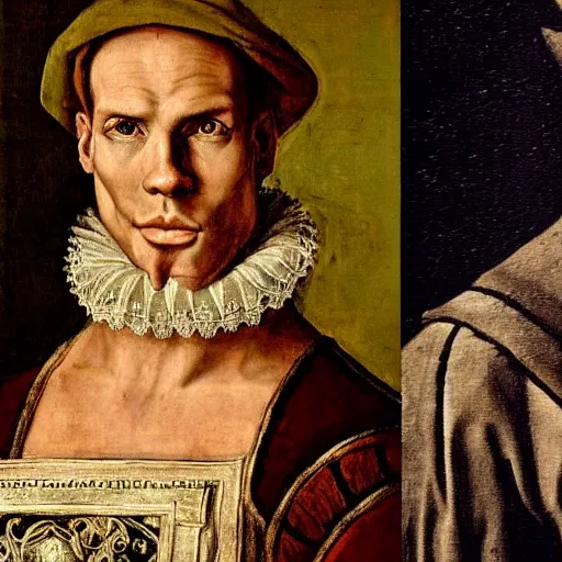 Image similar to A 16th century mannerism painting of Jerma985, portrait of Jerma985, grainy, realistic, very realistic, hyperrealistic, highly detailed, very detailed, extremely detailed, very neat, very epic, very cool, detailed, trending on artstation