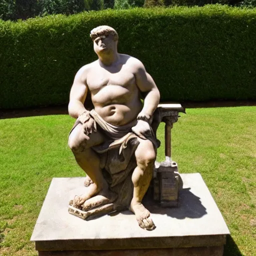 Prompt: roman statue of Peter Griffin