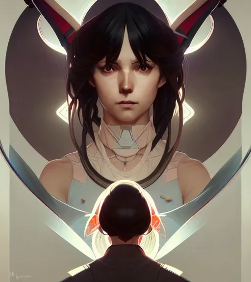 Image similar to symmetry ( naru from prey ) ultra detailed, intricate, dynamic lighting, digital art, anime, digital painting, art station, wlop, sharp focus, illustration, art by artgerm and greg rutkowski and alphonse mucha