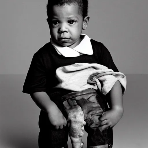 a photograph of baby Jay Z