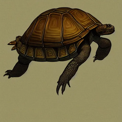 Prompt: high res humanoid tortoise character