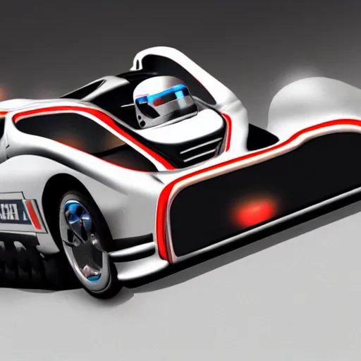 Prompt: cybernetic racecar