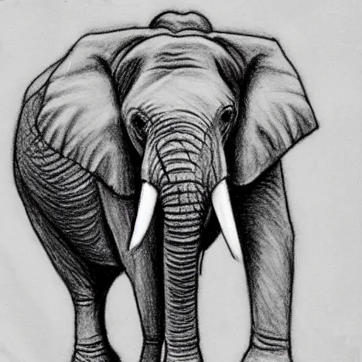 Prompt: Realistic drawing of an elephant in the style of pokemon cartoons