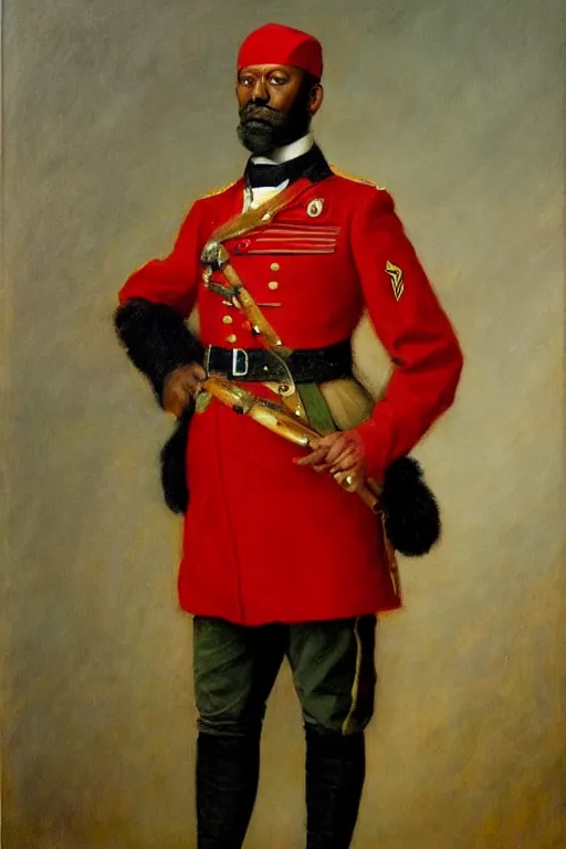 Prompt: full body portrait of the dictator of the atlanta hawks, 1 8 8 9, in full military garb, oil on canvas by william sidney mount, trending on artstation