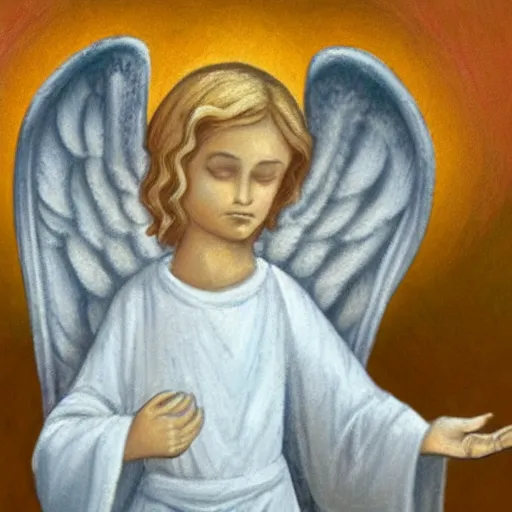 Image similar to biblically realistic angel