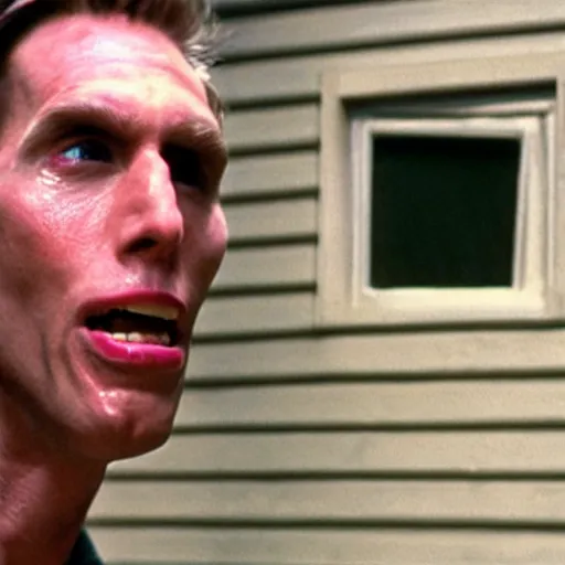 Image similar to Live Action Still of Jerma in Psycho (film), real life, hyperrealistic, ultra realistic, realistic, highly detailed, epic, HD quality, 8k resolution, body and headshot, film still