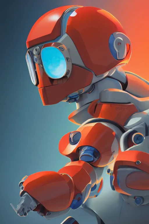 Image similar to metabots medabots medarotto medarot robot minimalist comics helmet mask neon cybereye, behance hd by jesper ejsing, by rhads, makoto shinkai and lois van baarle, ilya kuvshinov, rossdraws global illumination ray tracing hdr radiating a glowing aura