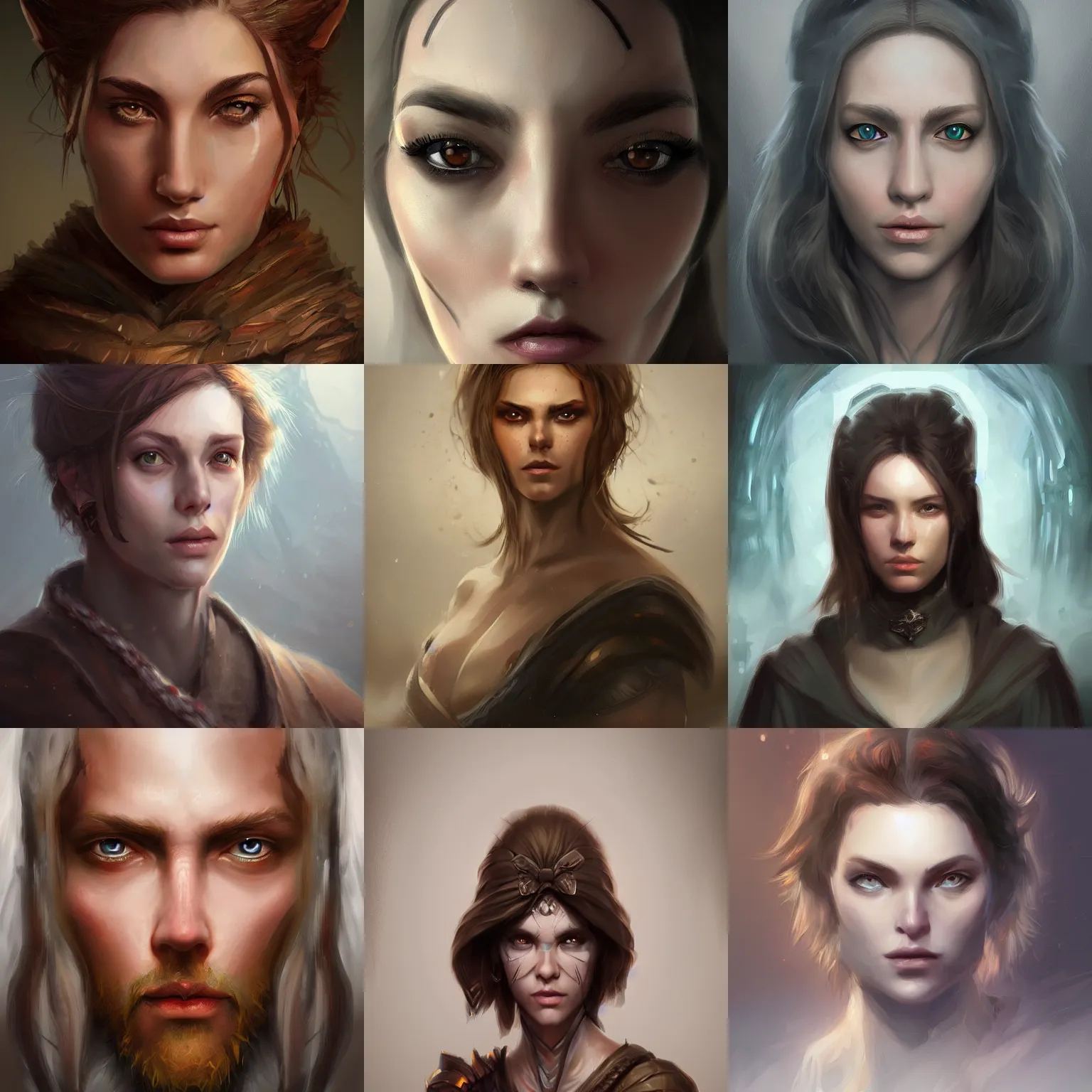 digital portrait painting by the best fantasy artists | Stable ...