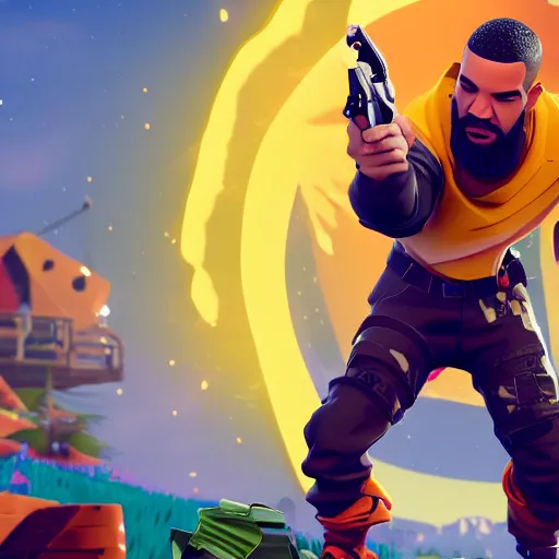 Image similar to drake in fortnite