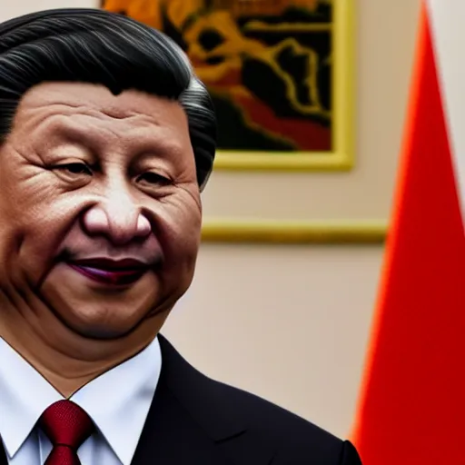 Prompt: xi jinping, half of his face in dark, smiling, ugly,intricate, epic lighting, cinematic composition, hyper realistic, 8k resolution, unreal engine 5