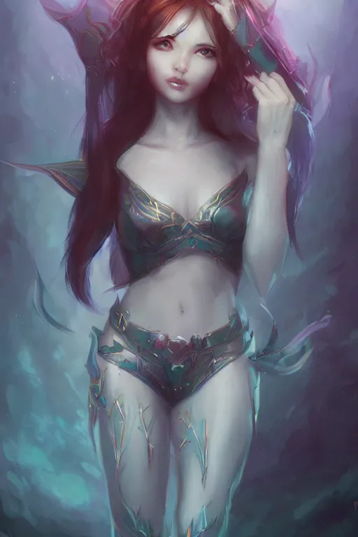 Prompt: a beautiful elf woman by wlop and ross tran