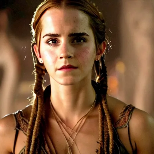 Prompt: A still of Emma Watson in Pirate's of the Caribbean movie