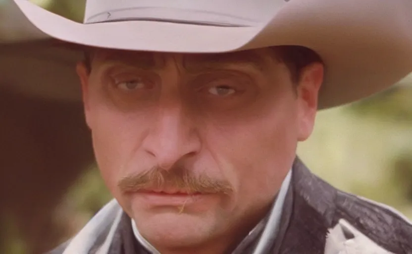 Image similar to screenshot of Tim Robinson wearing the Lone Ranger disguise, 1990s tv show, Walker Texas Ranger cinematography, hyper-detailed, sharp, kodak color, 4k