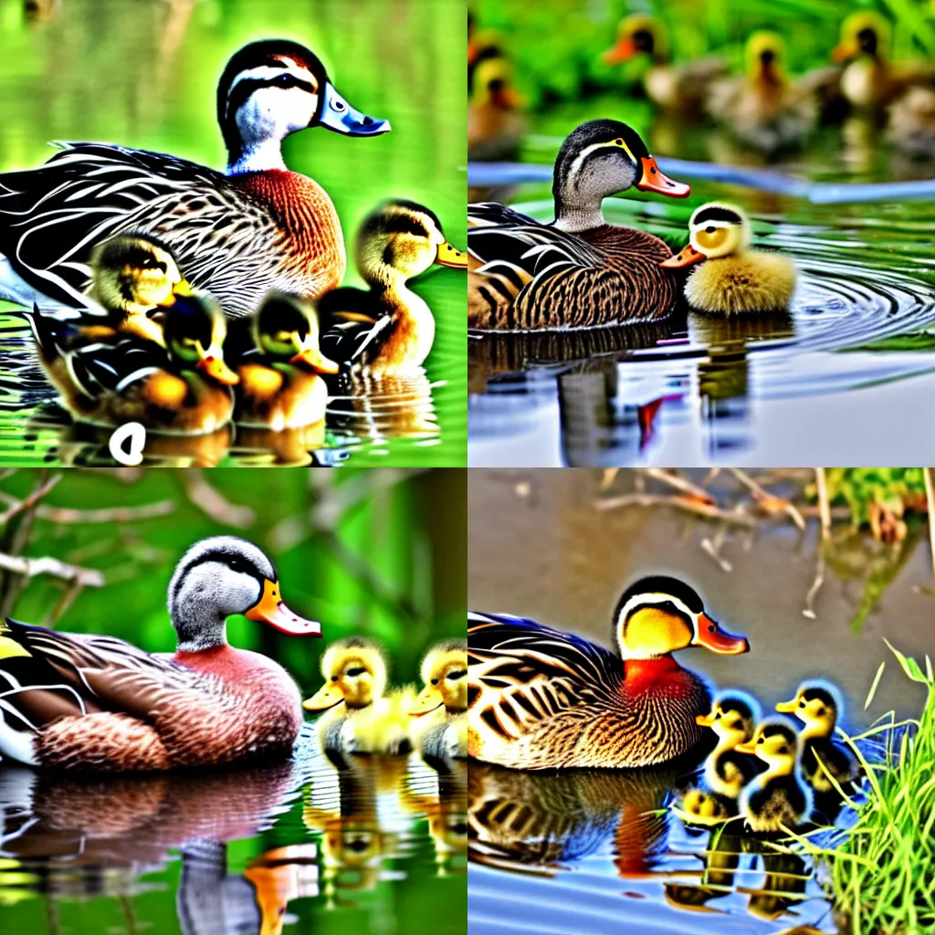 Image similar to Duck with ducklings