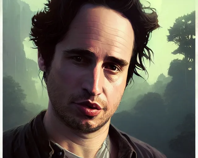 Prompt: highly detailed portrait of jeff buckley, in gta v, stephen bliss, unreal engine, fantasy art by greg rutkowski, loish, rhads, ferdinand knab, makoto shinkai and lois van baarle, ilya kuvshinov, rossdraws, tom bagshaw, global illumination, radiant light, detailed and intricate environment