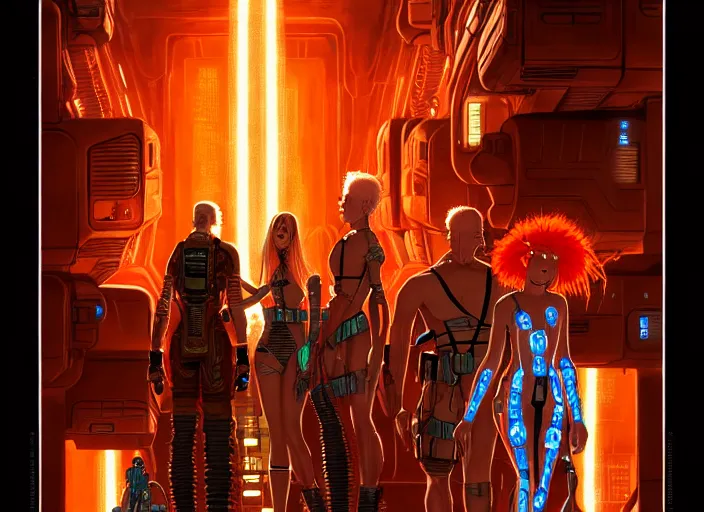 Prompt: rick nora is in the fifth element, far future, highly detailed, trending on artstation, intricate, cinematic composition, by rutkowski