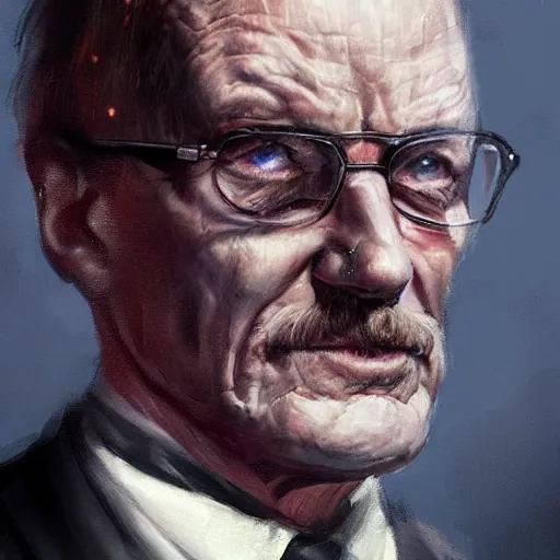 Image similar to portrait of a man by greg rutkowski, chancellor or the galactic alliance, he looks like brian cranston, star wars expanded universe, he is about 6 0 years old, wearing uniform of the galactic alliance, highly detailed portrait, digital painting, artstation, concept art, smooth, sharp foccus ilustration, artstation hq