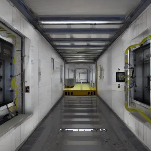 Image similar to photo of the test chamber inside black mesa research facility, photo realistic