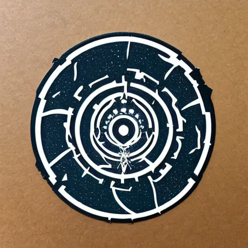 Image similar to die cut sticker, stargate portal