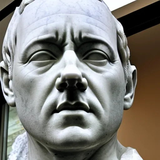 Image similar to kevin spacey as a greek marble statue