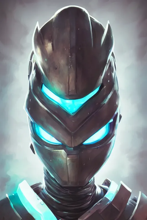 Image similar to epic mask helmet robot ninja portrait stylized as fornite style game design fanart by concept artist gervasio canda, behance hd by jesper ejsing, by rhads, makoto shinkai and lois van baarle, ilya kuvshinov, rossdraws global illumination radiating a glowing aura global illumination ray tracing hdr render in unreal engine 5