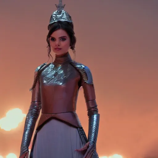 Image similar to victoria justice as princess padme in star wars episode 3, 8 k resolution, cinematic lighting, anatomically correct