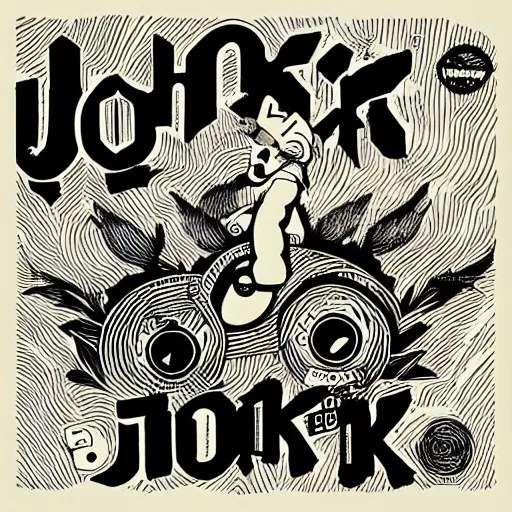 Image similar to album cover artwork for JONSK designed by Mcbess.