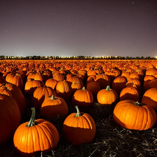 Image similar to a pumpkin patch in winter, photography, studio lighting, night, 4 5 mm lens, high resolution 8 k,