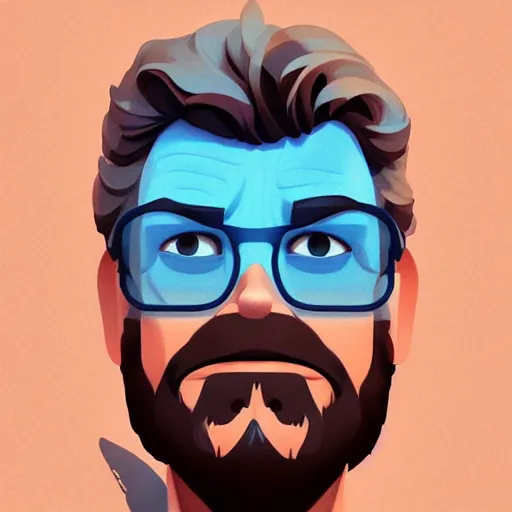 Image similar to face icon stylized minimalist george lucas, loftis, cory behance hd by jesper ejsing, by rhads, makoto shinkai and lois van baarle, ilya kuvshinov, rossdraws global illumination