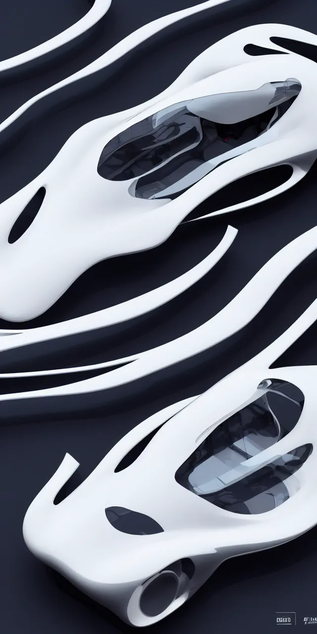 Image similar to A seamless pattern of 3D futuristic sci-fi white and chrome-plated concept cars by zaha hadid, ash thorp khyzyl saleem, karim rashid, 3D, futuristic car, Blade Runner 2049 film, large patterns, Futuristic, Symmetric, Hajime Sorayama, Marc Newson, keyshot product render, plastic ceramic material, shiny gloss water reflections, High Contrast, metallic polished surfaces, seamless pattern, white , grey, black and aqua colors, Octane render in Maya and houdini, vray, ultra high detail ultra realism, unreal engine, 4k in plastic dark tilt shift