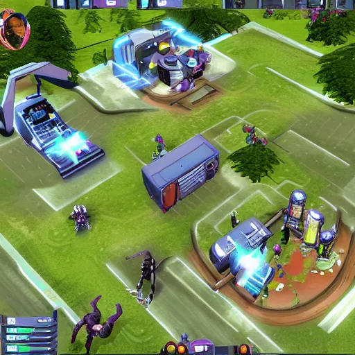 Image similar to alien invasion in the sims 2