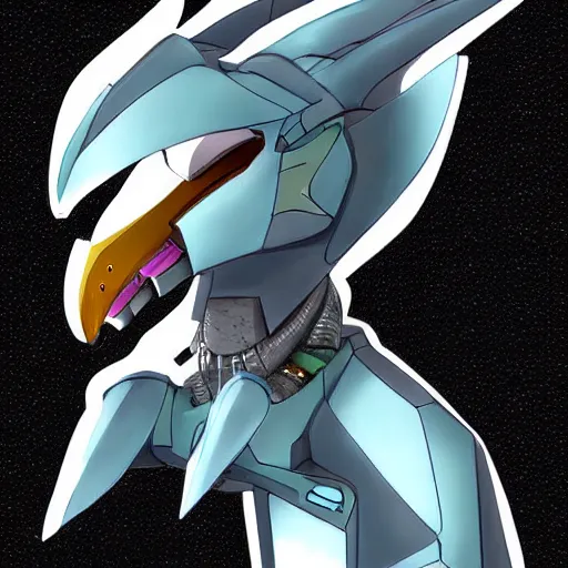 Image similar to female jetplane mecha dragon bust shot, anthro digital art, furry art, mecha art, furaffinity aeromorph, deviantart, ekasportal
