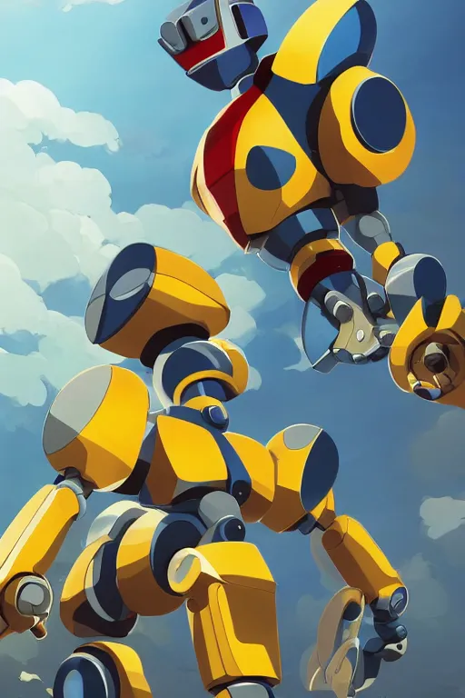 Image similar to metabots medabots medarotto medarot robot minimalist comics, behance hd by jesper ejsing, by rhads, makoto shinkai and lois van baarle, ilya kuvshinov, rossdraws global illumination ray tracing hdr radiating a glowing aura