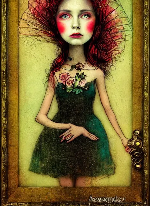 Image similar to a portrait of a pretty young lady by alexander jansson