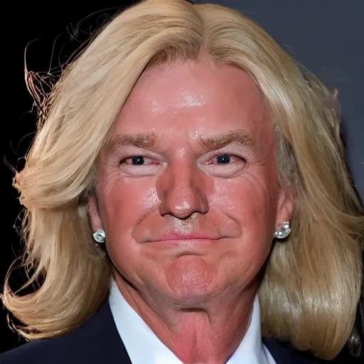 Prompt: trump as a trans woman without makeup, photo 4k