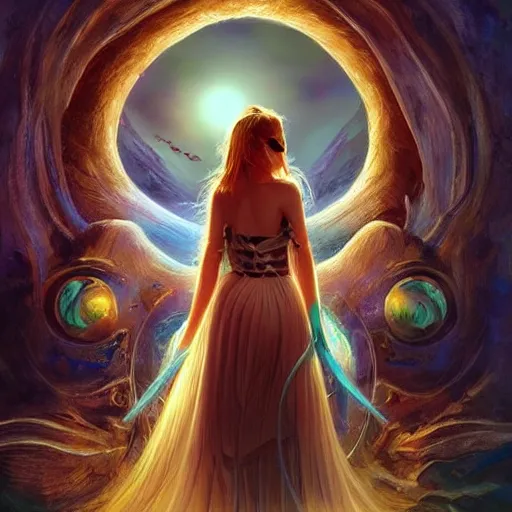 Image similar to gateway to the dream dimension opened in my bedroom, fantasy, art station, artgerm