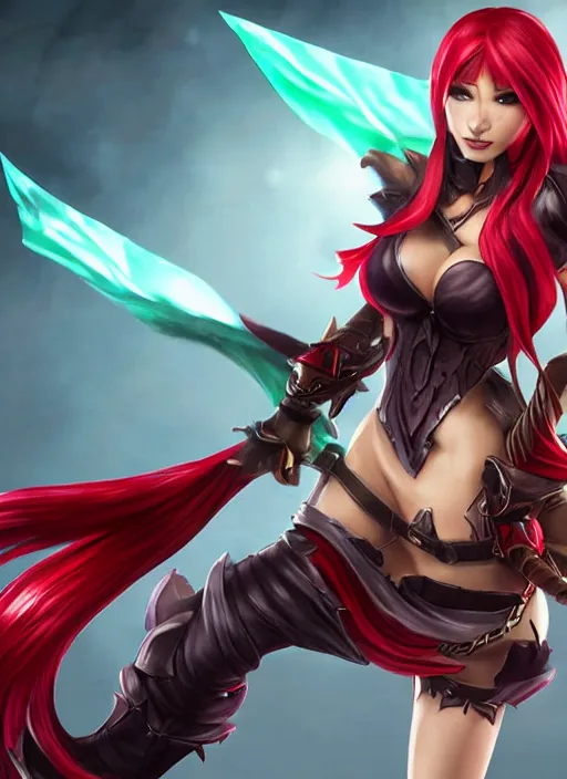 Prompt: New character design for katarina from league of legends