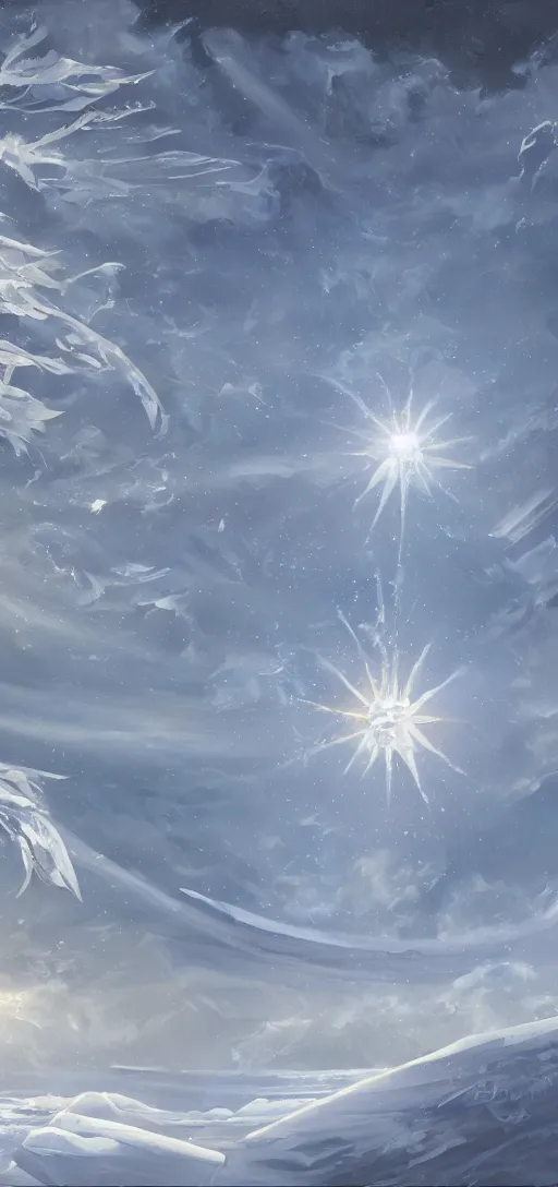 Prompt: ice sun, oil Painting, ultradetailed, artstation, ultradetailed, digital Painting,