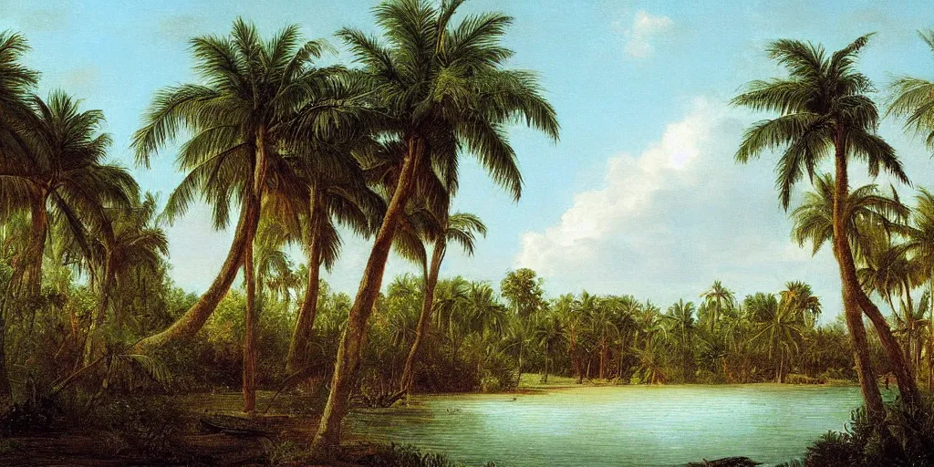 Image similar to painting of florida by eugene von guerard