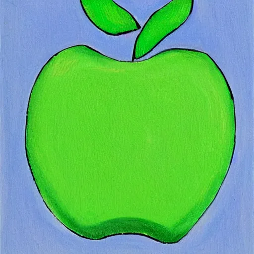Prompt: an apple!!!!! made of a ( ( ( tennis ball ) ) )