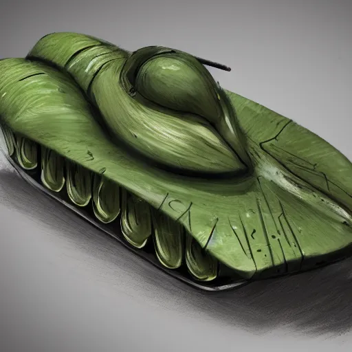 Image similar to an avocado as military tank, cnn, ultradetailed, artstation