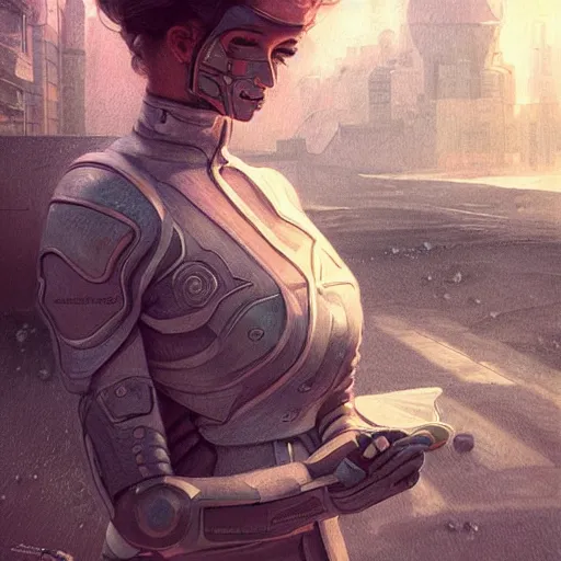 Prompt: A close up futuristic portrait on the street of Russian sleeping quarters on the moon, Norilsk, sci-fi, fantasy, intricate, very very beautiful, elegant, highly detailed, digital painting, artstation, concept art, smooth, sharp focus, illustration, art by artgerm and greg rutkowski and alphonse mucha