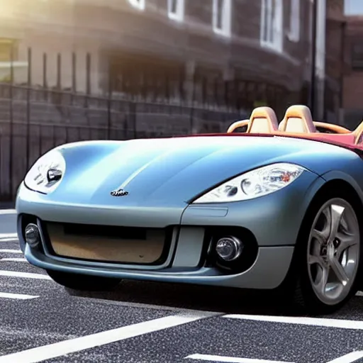 Prompt: a roadster that looks like a British Shorthair, 2070, realistic, 4k, hd, highly detailed