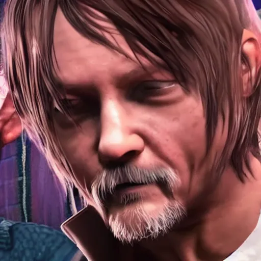 Prompt: Norman Reedus and the Funky Fetus reveal trailer Playstation 5 8K HDR