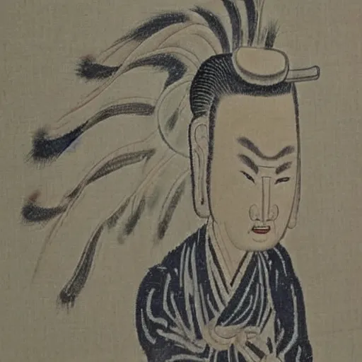 Image similar to Donald Trump ancient chinese artwork