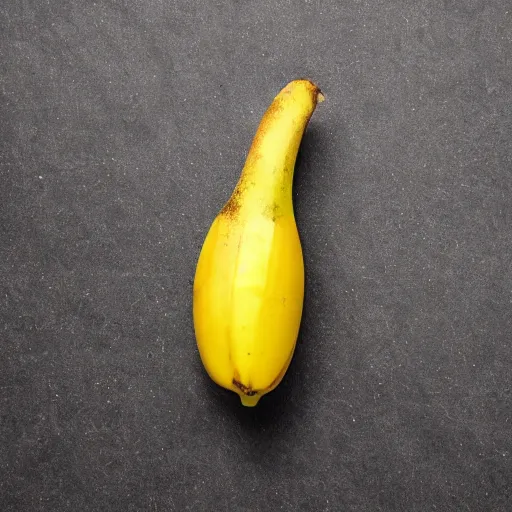 Prompt: There is topaz in the shape of a banana.