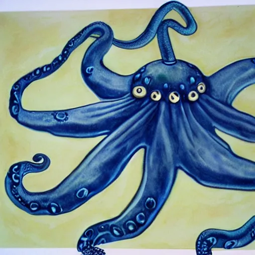 Prompt: octopus with a sombrero, photorealistic