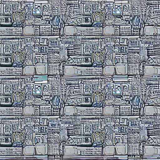 Prompt: a detailed pattern of a cityscape