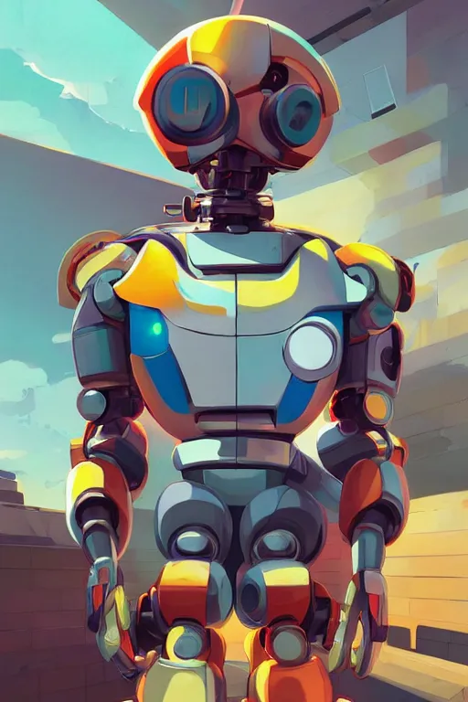 Image similar to metabots medabots medarotto medarot robot minimalist comics helmet mask neon cybereye, behance hd by jesper ejsing, by rhads, makoto shinkai and lois van baarle, ilya kuvshinov, rossdraws global illumination ray tracing hdr radiating a glowing aura